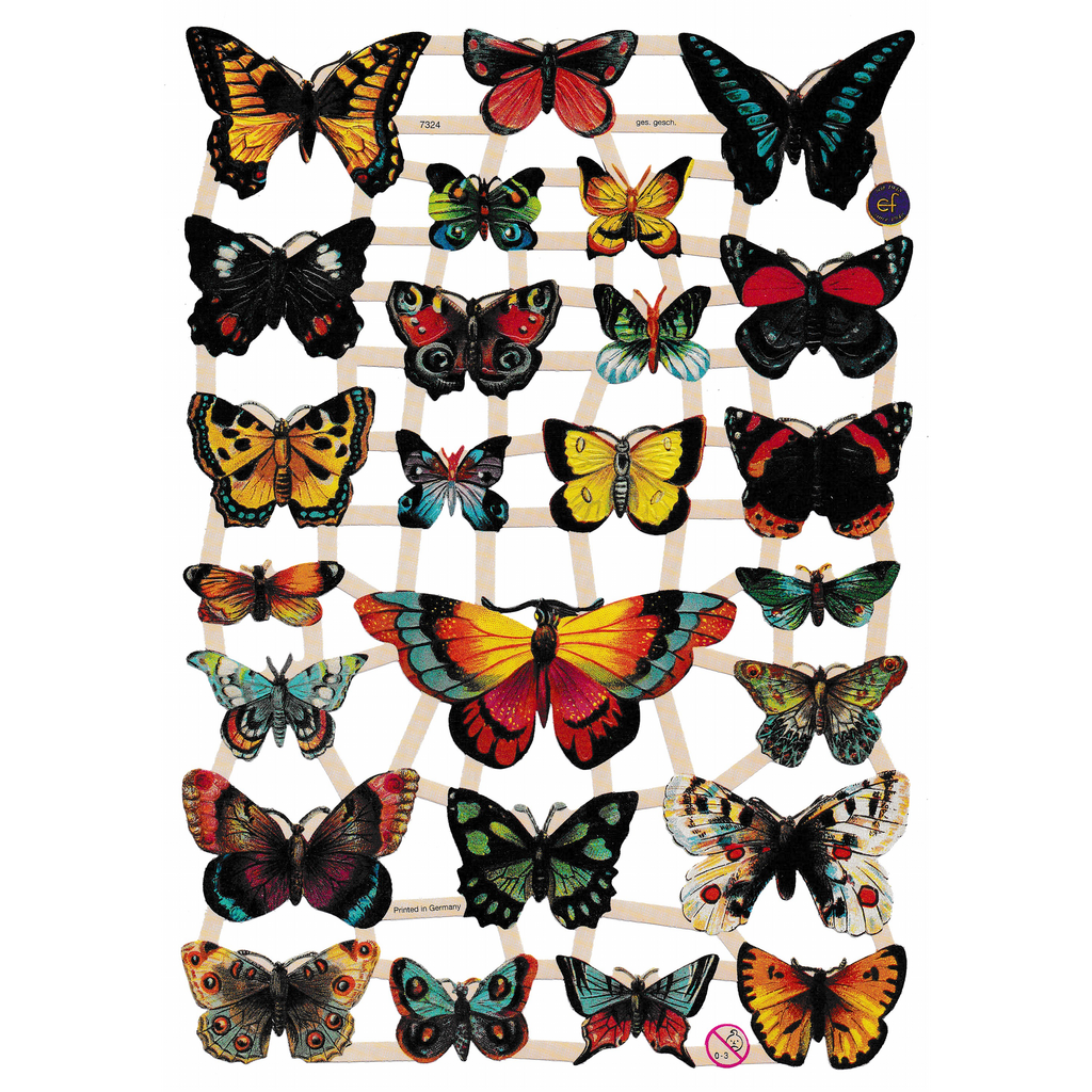Die Cut Paper Scraps Butterflies 2 Meissa print