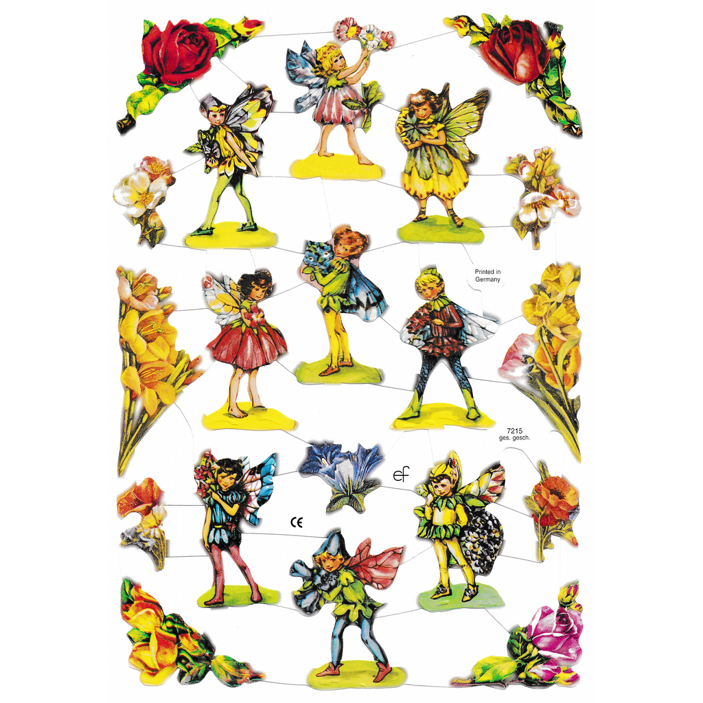 Die Cut Paper Scraps Fairies 34 Meissa print