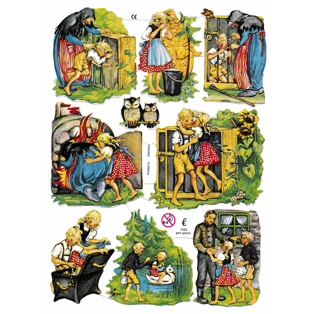 Die Cut Paper Scraps Hansel and Gretel 38 Meissa print