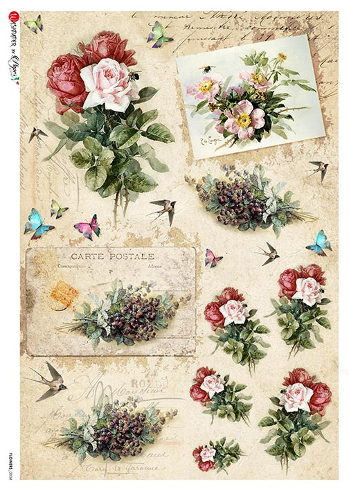 Rice Paper for Decoupage | A4 | Folk 0034 - Meissa print