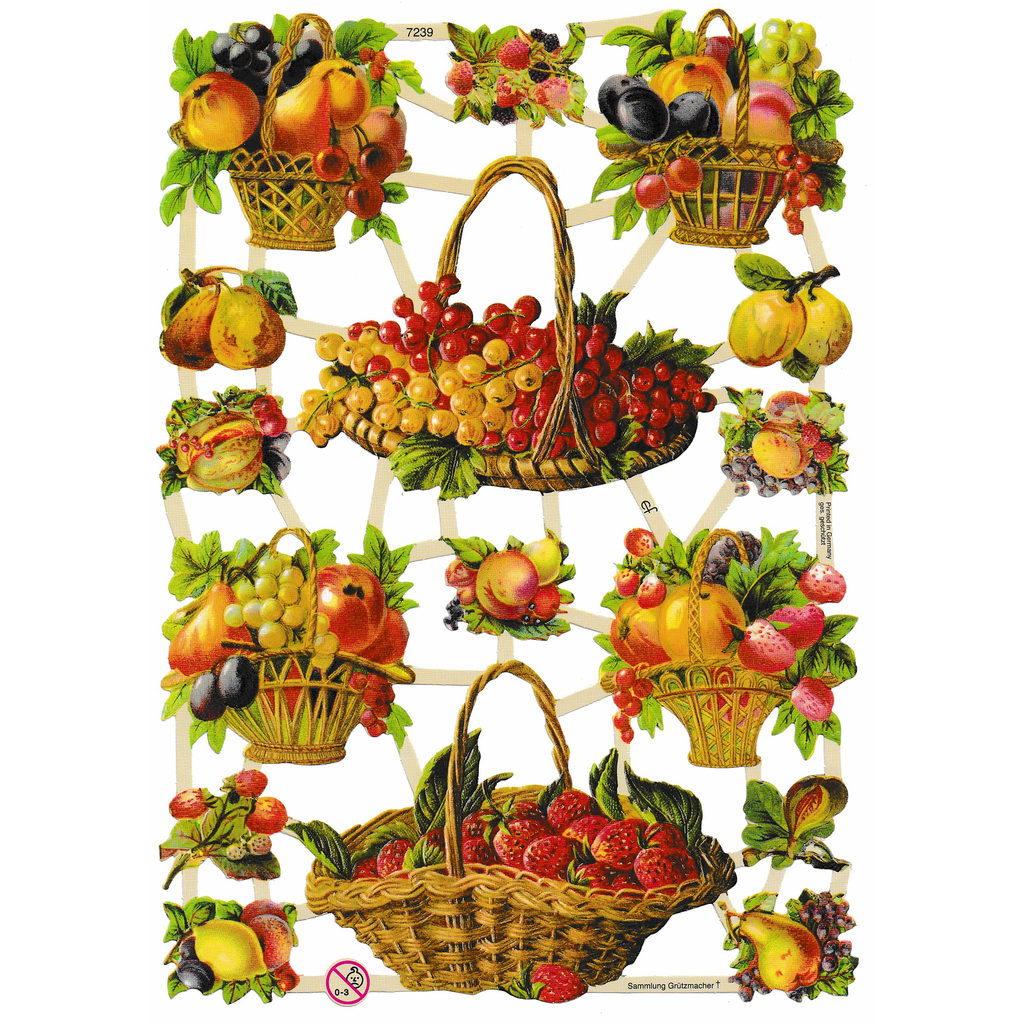 Die Cut Paper Scraps Fruit 13 Meissa print