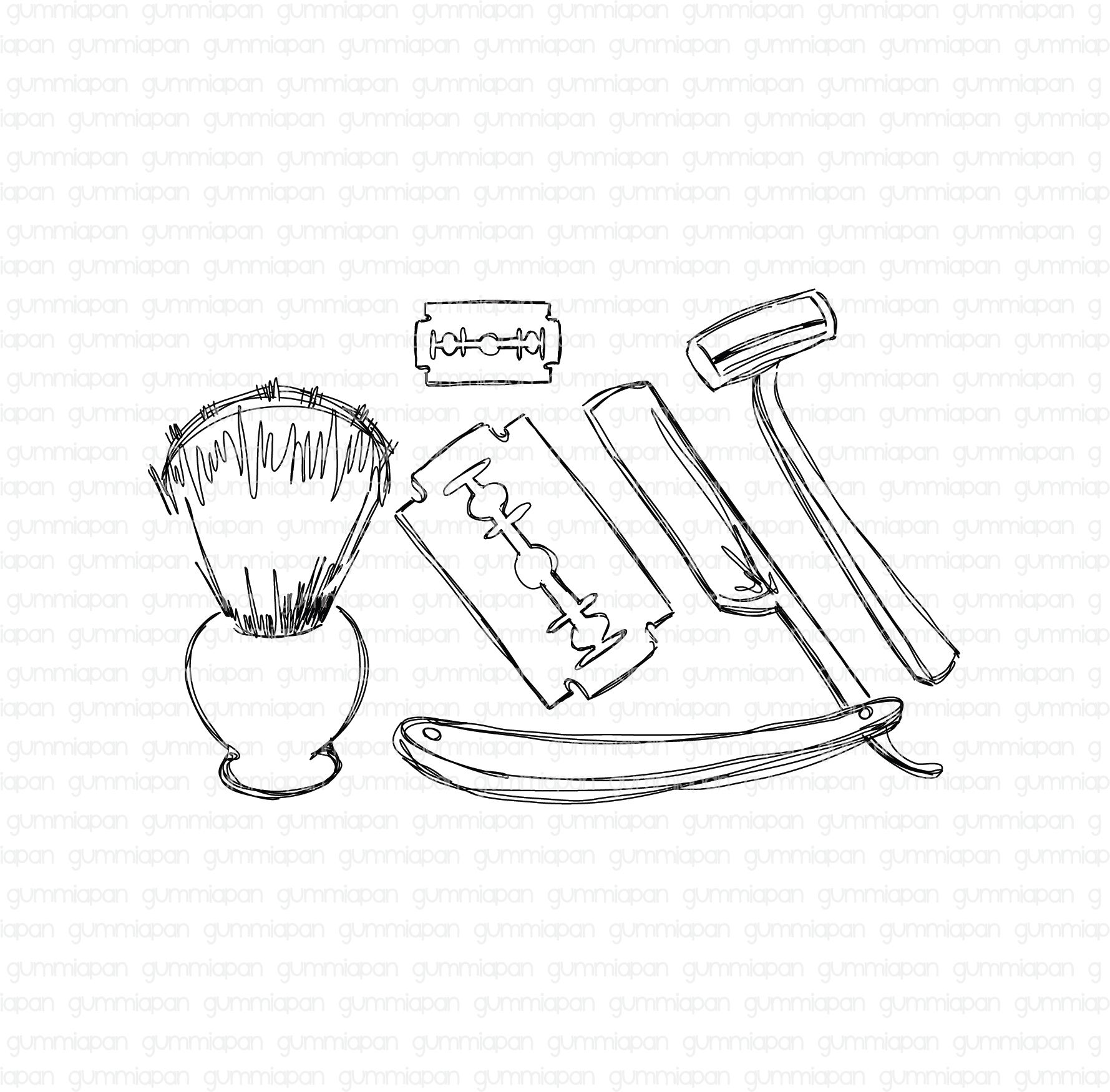 Gummiapan Small Shaving Products Meissa print