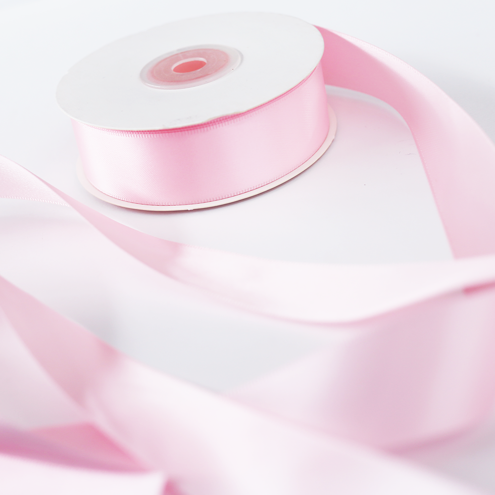 25mm Satin Ribbon - Pale Pink